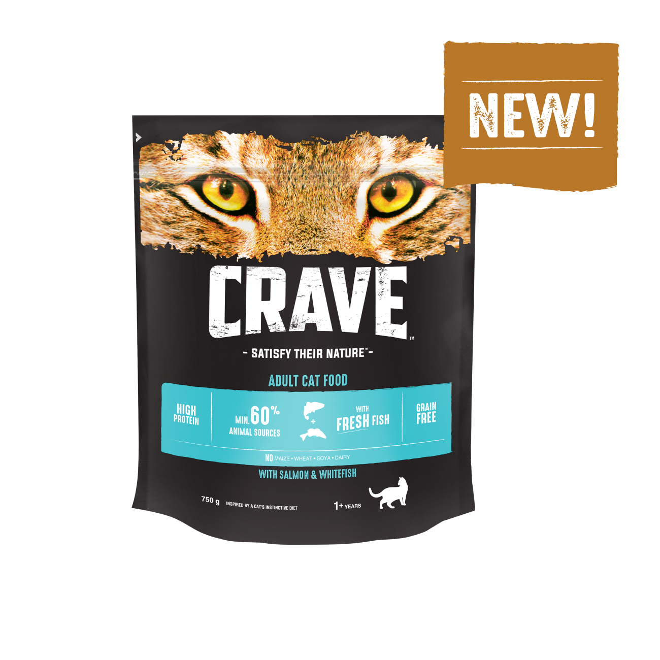 

Crave сухой корм для взрослых кошек, с лососем и белой рыбой (1,4 кг)