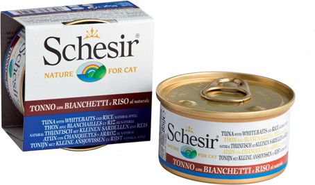 

Schesir влажный корм для кошек с тунцом, окунем и рисом (85 г)