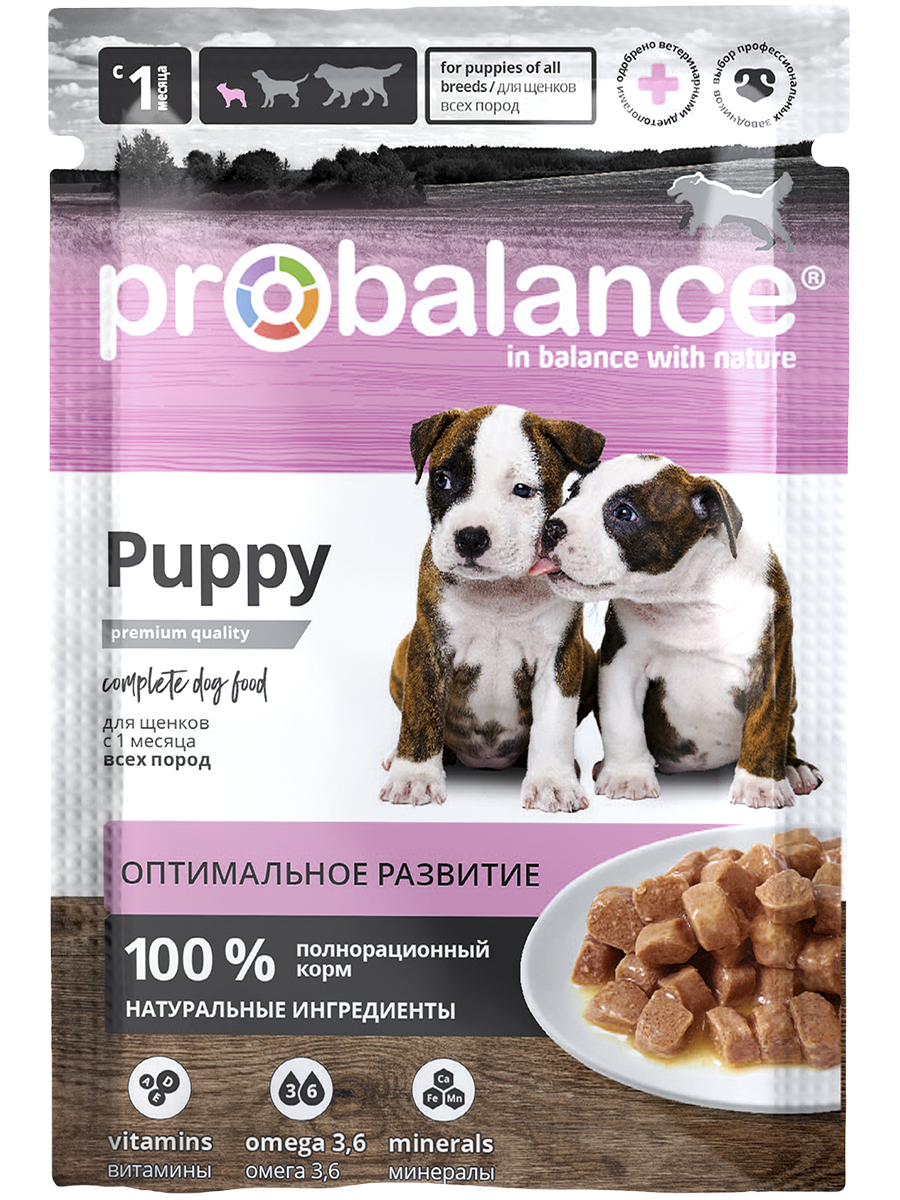 

ProBalance влажный корм для щенков всех пород, поддержка иммунитета (85 г)