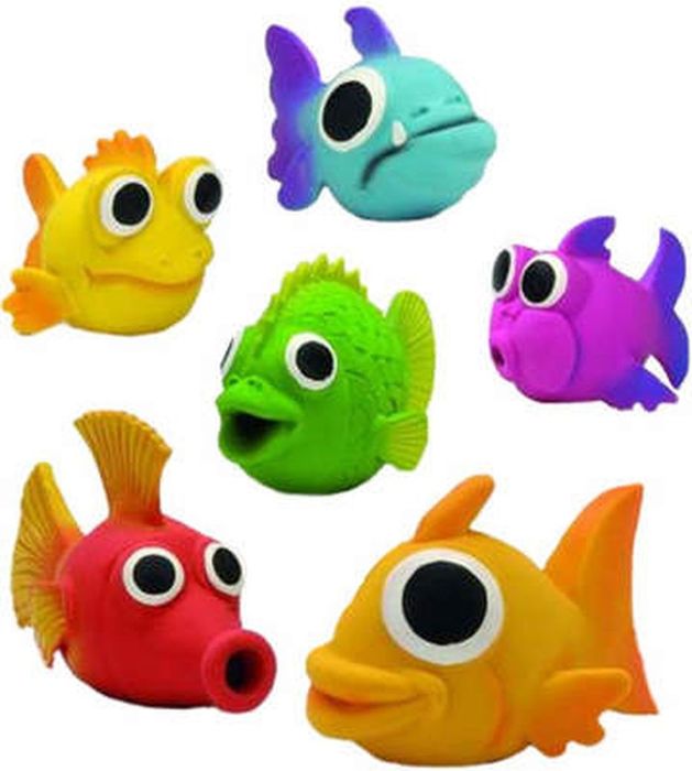 

Beeztees Рыбка игрушка жевательная для собак, латекс, разноцветный (14х6 см)
