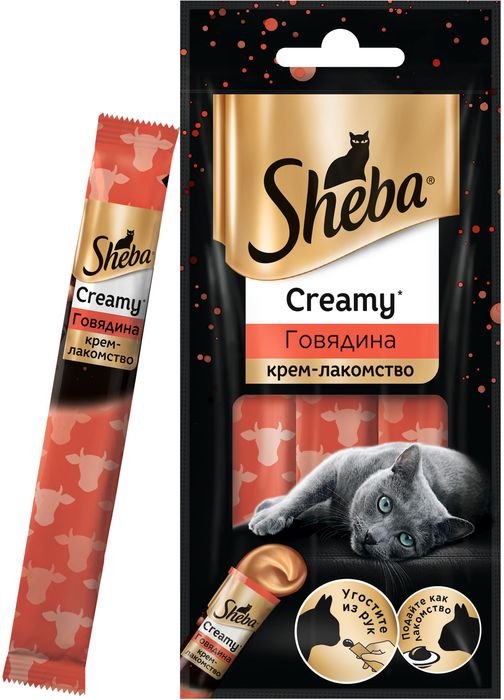 

Sheba крем-лакомство для кошек с говядиной (36 г)