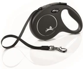 

Flexi Classic рулетка-ремень для собак черная (M (до 25 кг))