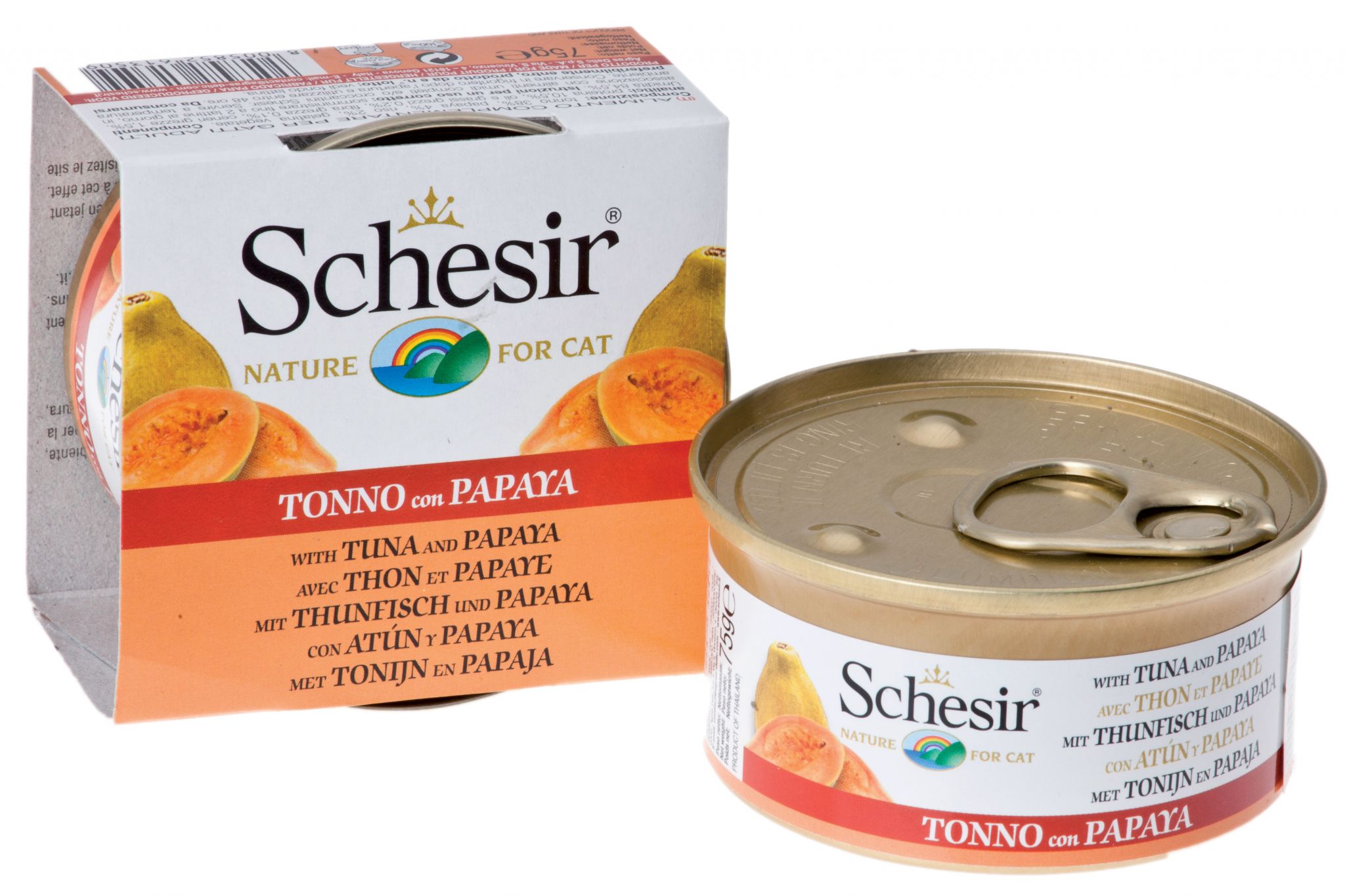 

Schesir консервы для кошек с тунцом и папайей (75 г)